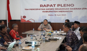 Bupati Merangin HM Syukur Buka Rapat Pleno TPAKD