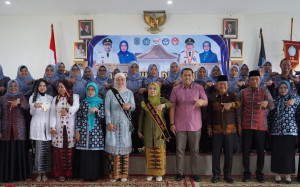 Ratusan Emak-emak Pengurus PKK, dan lainnya Dari Berbagai Elemen Dilantik