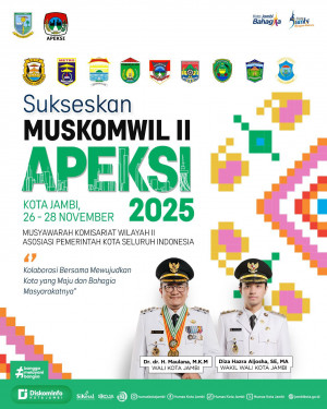 Pemkot Jambi Ajak Masyarakat Sukseskan Muskomwil II APEKSI, 26 -28 November 2025