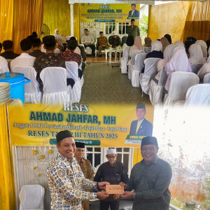Reses Tahap III, Jahfar Berikan Bantuan Uang Tunai Rp 40 Juta Untuk Keperluan Kreasi Sekolah PHI