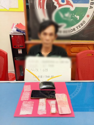 Bandar Sabu Di Desa Sungai Keruh Ditangkap Satresnarkoba Polres Tebo
