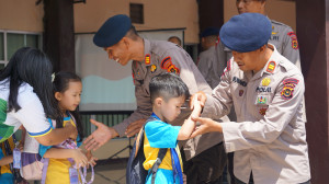 Preschool Field Trip TK Kurnia Global School, Murid Belajar Tugas Brimob di Satbrimob Polda Jambi