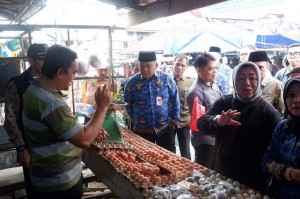 Sekda Budhi bersama Bapanas Turun ke Pasar Sengeti, Pastikan Harga Pangan Tak Melonjak