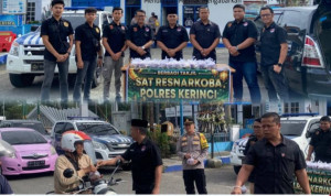 Satresnarkoba Polres Kerinci Berbagi Takjil, Tebar Kepedulian di Bulan Ramadhan