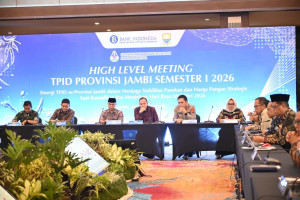 Kapolda Jambi Ikuti Rakor TPID Se-Provinsi, Fokus pada Kelancaran Distribusi Bapok