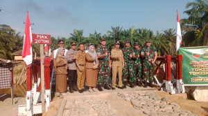 Sinergi TNI - PTPN IV PalmCo Bangun Jembatan Bailey, Akses 3 Desa Langkat Pulih