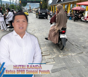 Jalan Depan Gedung Nasional Sungai penuh Rusak Parah, Dewan Minta Dibongkar
