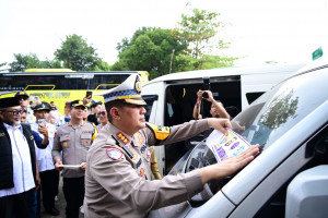 Polda Jambi Ikut Serta dalam Pelepasan Mudik Gratis dan Pencanangan Angkutan Lebaran Terpadu 2026 