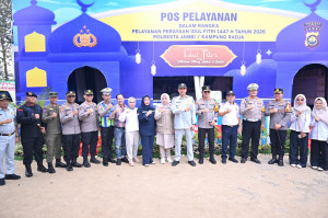 Sambangi Pos Pelayanan dan Pos Pengamanan, Kapolda Jambi Pastikan Kesiapan Personel dan Fasilitas