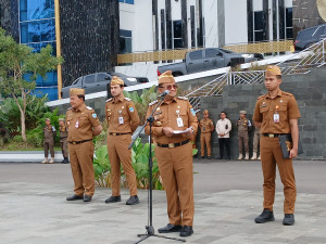 Wali Kota Jambi Maulana Pimpin Apel Pasca Libur Lebaran