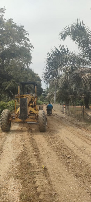 Selesai, PTPN IV Regional IV Perbaiki Jalan Desa Lidung