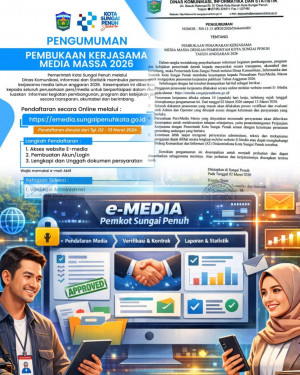 Gunakan Digital! e-Media Pemkot Sungai Penuh Bikin Kerjasama Media Lebih Terbuka dan Tanpa Ribet