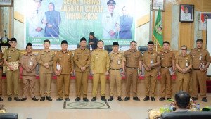 Dihadiri Bupati Hurmin dan Gerry Trisatwika Sertijab 6 Camat Berlangsung Hangat  