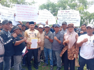 Pekerja PTPN IV Cot Girek Datangi Kantor Bupati Aceh Utara Minta Kepastian Penyelesaian Klaim Lahan