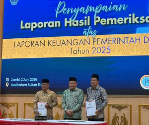 Pemkab Muaro Jambi  Kembali Raih Opini WTP 10 Kali berturut-turut