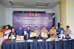 Polda Jambi Ungkap 154 Kasus Narkoba dalam Operasi Antik Siginjai 2026, 236 Tersangka Diamankan