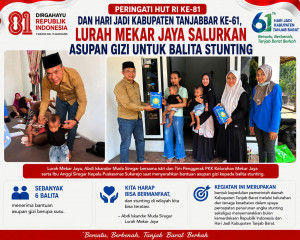 Lurah dan TP PKK Mekar Jaya Salurkan Asupan Gizi Untuk Balita Stunting