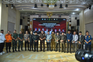 Rakor Forkopimda Kota Jambi, Maulana Tekankan Pencegahan dan Kesiapsiagaan Terpadu