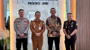 Kapolres Muaro Jambi Bersama Bupati Audiensi ke BNNP Jambi, Perkuat Layanan Rehabilitasi dan P4GN