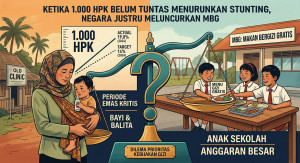 Ketika 1.000 HPK Belum Tuntas Menurunkan Stunting, Negara Justru Meluncurkan MBG