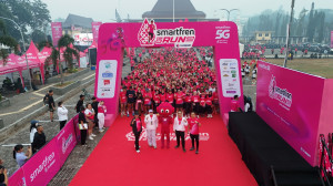 FUN RUN SMARTFREN 5G Palembang Hadirkan Semangat Lari Bersama Ribuan Peserta